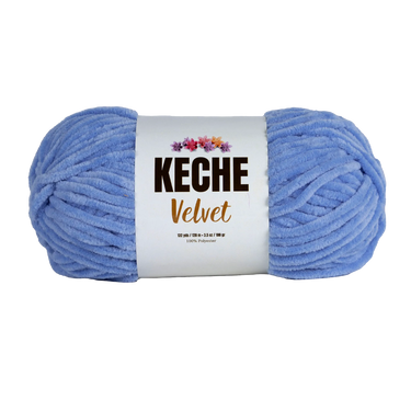 Keche Velvet Yarn for Crocheting - Blue