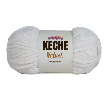 Keche Velvet Yarn for Crocheting - Cream