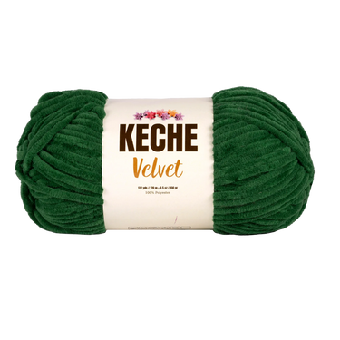 Keche Velvet Yarn for Crocheting - Green