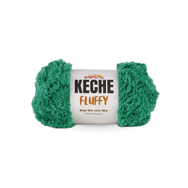 Keche Fluffy Bulky Chunky Yarn - Benetton Green