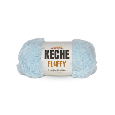 Keche Fluffy Bulky Chunky Yarn - Blue
