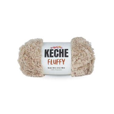 Keche Fluffy Bulky Chunky Yarn - Camel