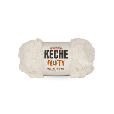 Keche Fluffy Bulky Chunky Yarn - Cream