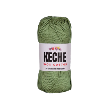 Keche 100% Cotton Yarn for Crocheting and Knitting - Avocado Green