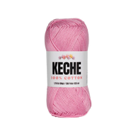 Keche 100% Cotton Yarn for Crocheting and Knitting - Baby Pink