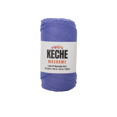 Keche Macrame Cord | Macrame Supplies 3mm Polyester Macrame Rope - Blue