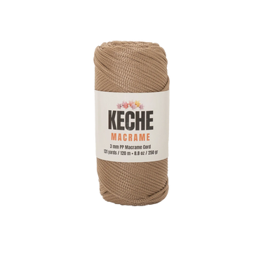 Keche Macrame Cord | Macrame Supplies 3mm Polyester Macrame Rope - Camel