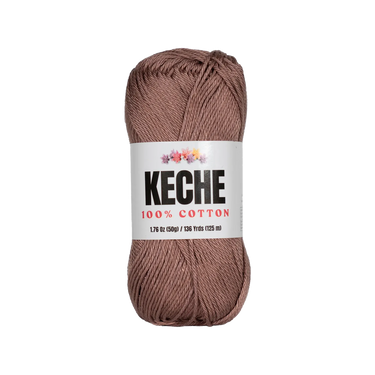Keche 100% Cotton Yarn for Crocheting and Knitting - Camel