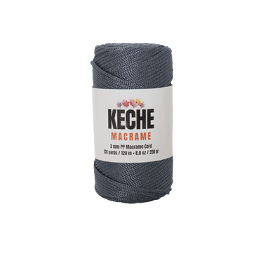 Keche Macrame Cord | Macrame Supplies 3mm Polyester Macrame Rope - Denim