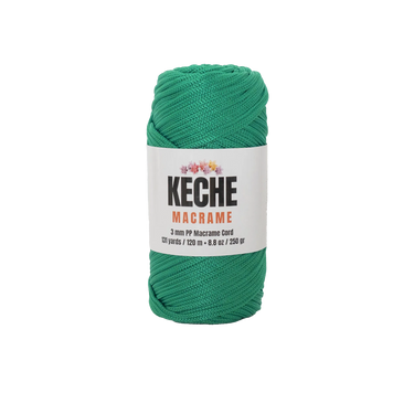 Keche Macrame Cord | Macrame Supplies 3mm Polyester Macrame Rope - Eucalyptus