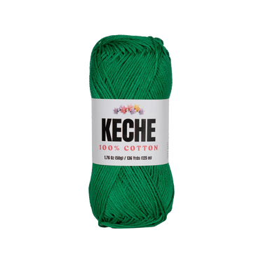 Keche 100% Cotton Yarn for Crocheting and Knitting - Green