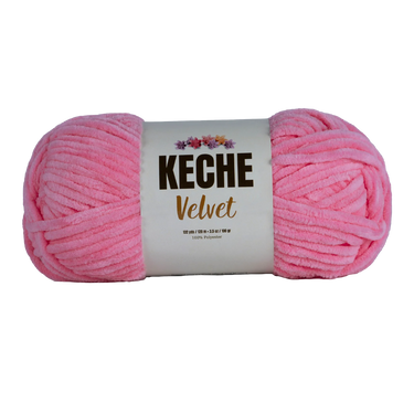 Keche Velvet Yarn for Crocheting - Baby Pink