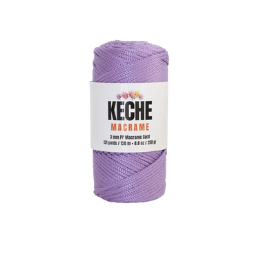 Keche Macrame Cord | Macrame Supplies 3mm Polyester Macrame Rope - Lilac
