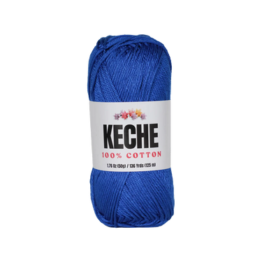 Keche 100% Cotton Yarn for Crocheting and Knitting - Navy Blue