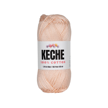 Keche 100% Cotton Yarn for Crocheting and Knitting - Skin Color