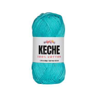 Keche 100% Cotton Yarn for Crocheting and Knitting - Turquoise