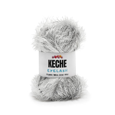 Eyelash Fun Fur Yarn - Black White