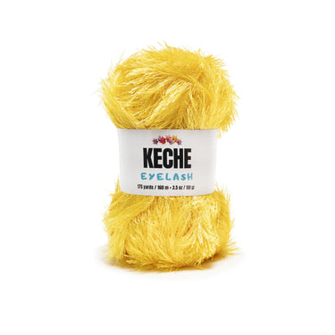 Eyelash Fun Fur Yarn - Dark Yellow
