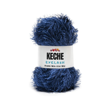 Eyelash Fun Fur Yarn - Navy Blue