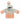 Handmade Baby Hooded Knit Cardigan Light Gray and Peach