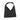 Handmade Black Crochet Hobo Shoulder Bag