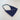 Handmade Knit Triangle Shoulder Bag Navy Blue