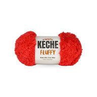 Keche Fluffy Bulky Chunky Yarn - Red