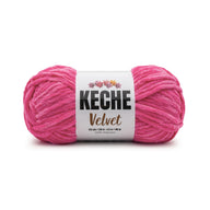 Keche Velvet Yarn for Crocheting - Hot Pink