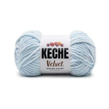 Keche Velvet Yarn for Crocheting - Baby Blue