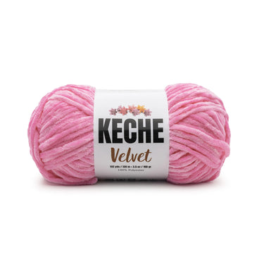 Keche Velvet Yarn for Crocheting - Baby Pink
