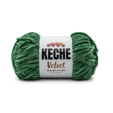Keche Velvet Yarn for Crocheting - Benetton Green