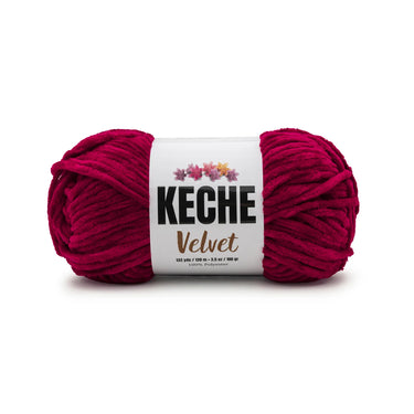 Keche Velvet Yarn for Crocheting - Burgundy