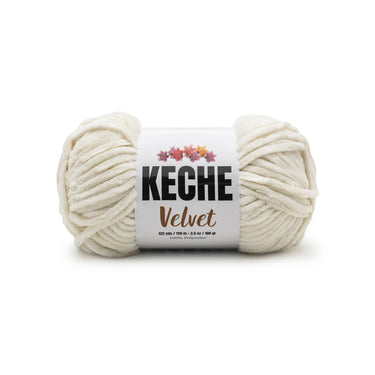 Keche Velvet Yarn for Crocheting - Cream