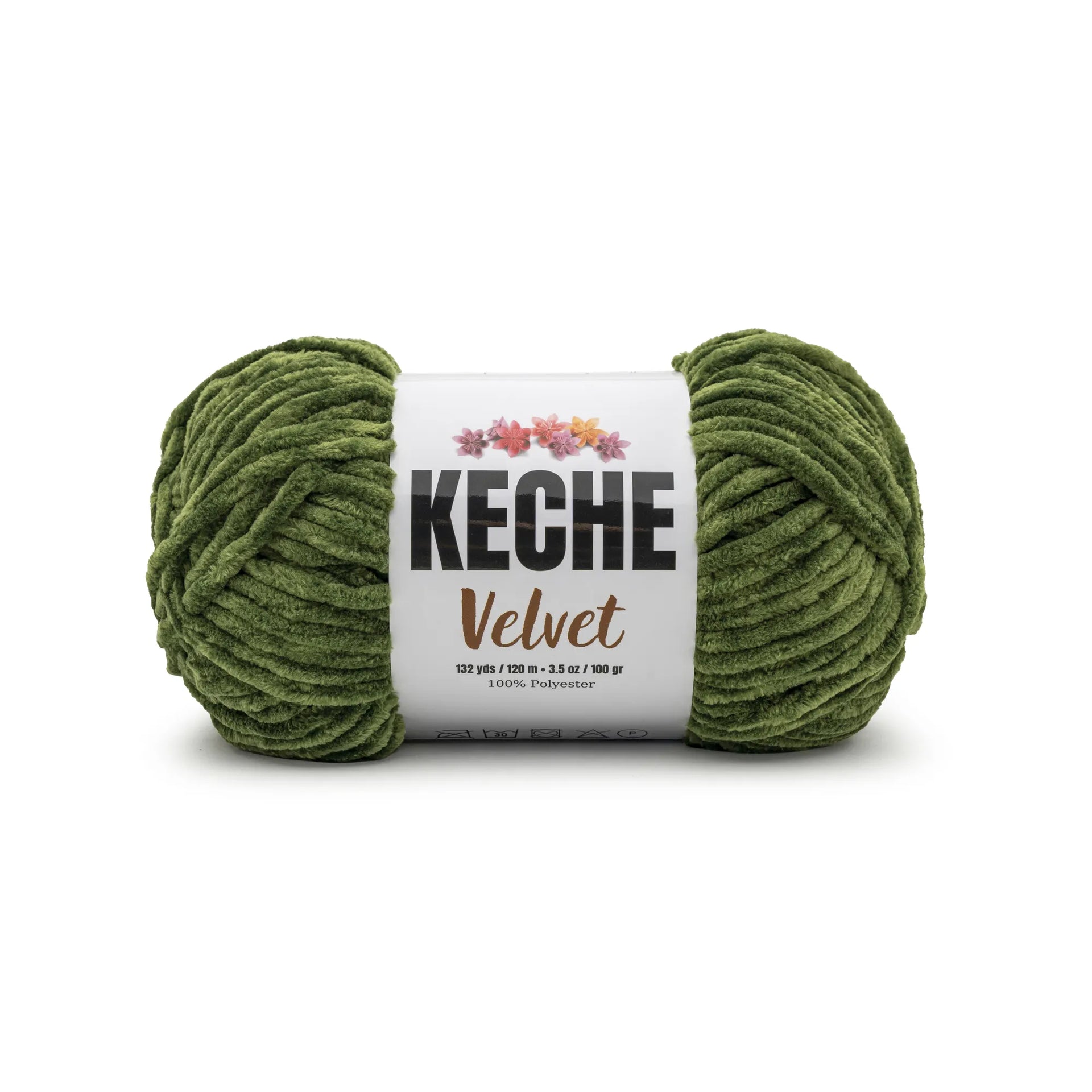 Grass Green Velvet Yarn – Soft Yarn for Crochet & Amigurumi